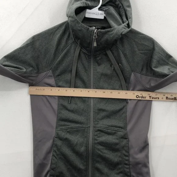 The North Face Womens Black Long Sleeve Pockets Full Zip Hooded Jacket Size SP - Picture 2 of 7